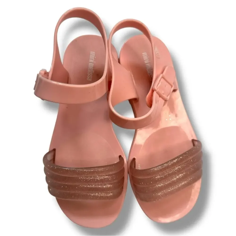 Mini Melissa - Kids Mar Wave Sandal Sparkle Pink